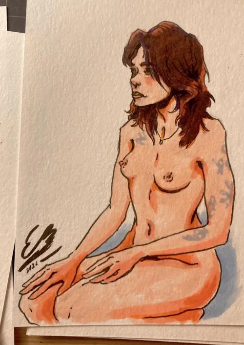 Seated Pose by ArtForArtsSake_91