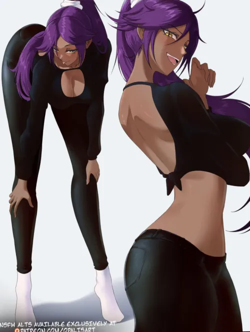 Seductive Yoruichi by okayspookey