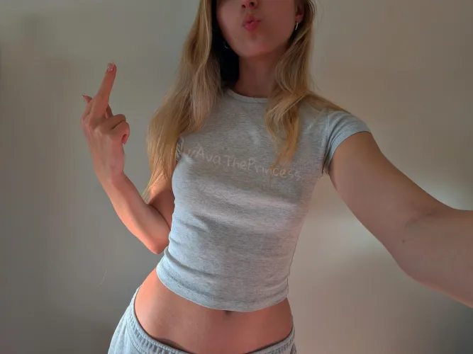 See this finger? That's how much I care about your feelings. by AvaThePrincess