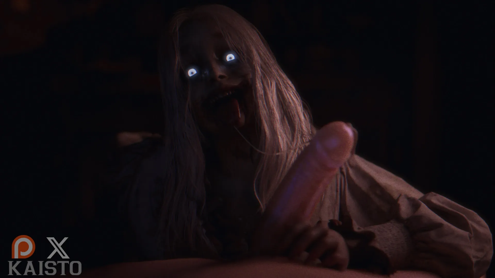 Selena Corey giving a spooky blowjob (Kaisto) posted by Poke-Oji