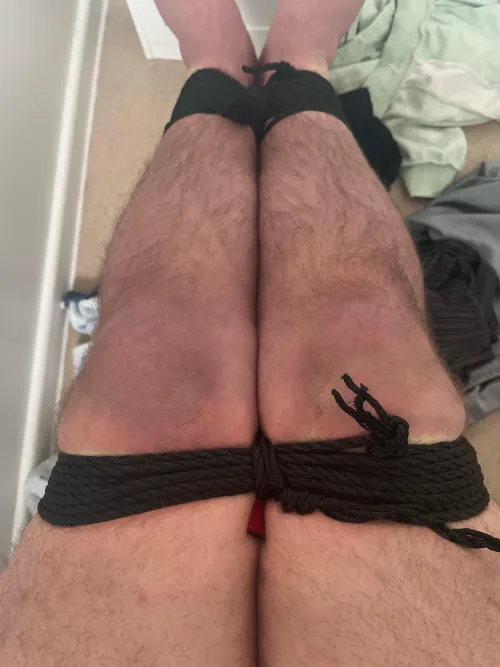 Selfbondage with a lock, realised I lost the key to the lock somewhere now I can’t escape by numbingSelfbondage