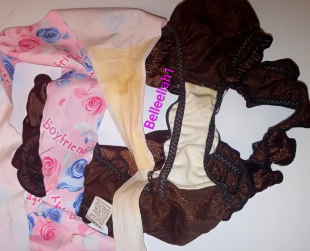 [selling] Laundry panties ready to ship! Each 3 days worn including playtime and workout. Message me to claim by Belleellah1