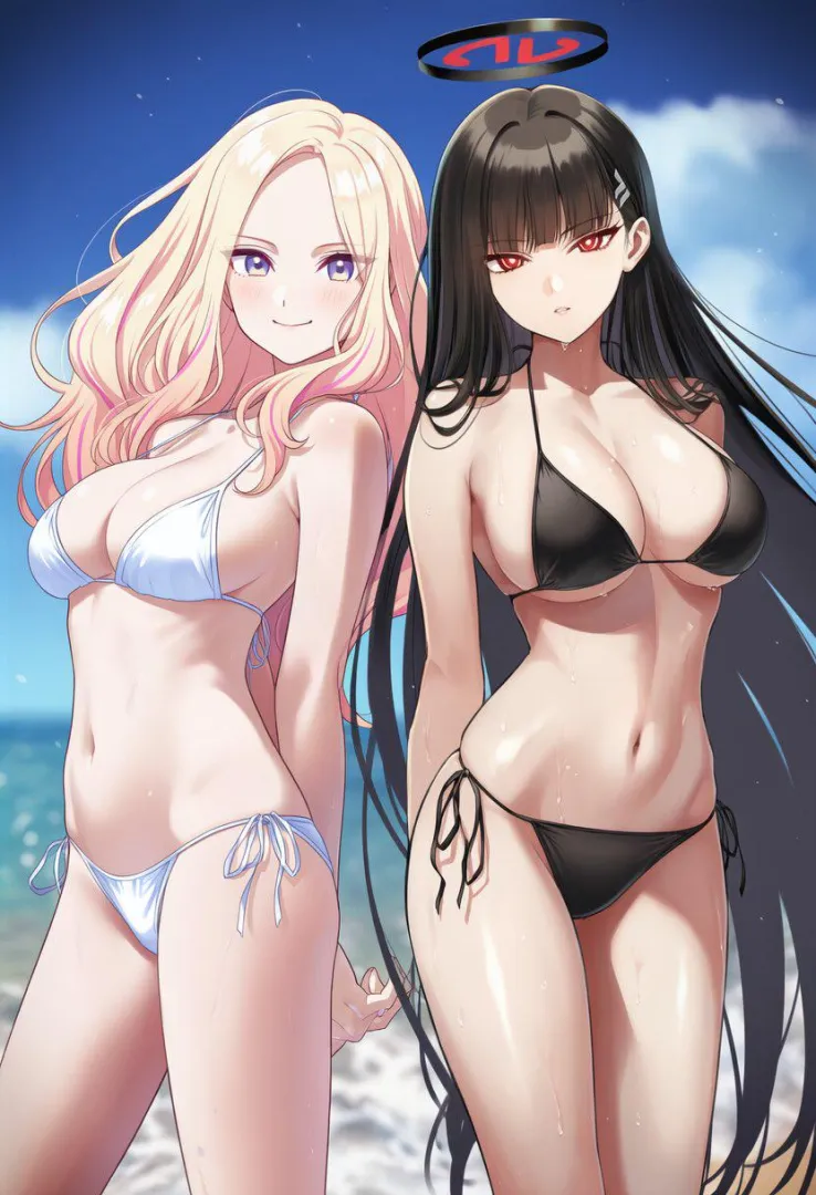 Sena Juo & Rio Tsukatsuki [Idolmaster & Blue Archive] posted by WoolsonDaSheep