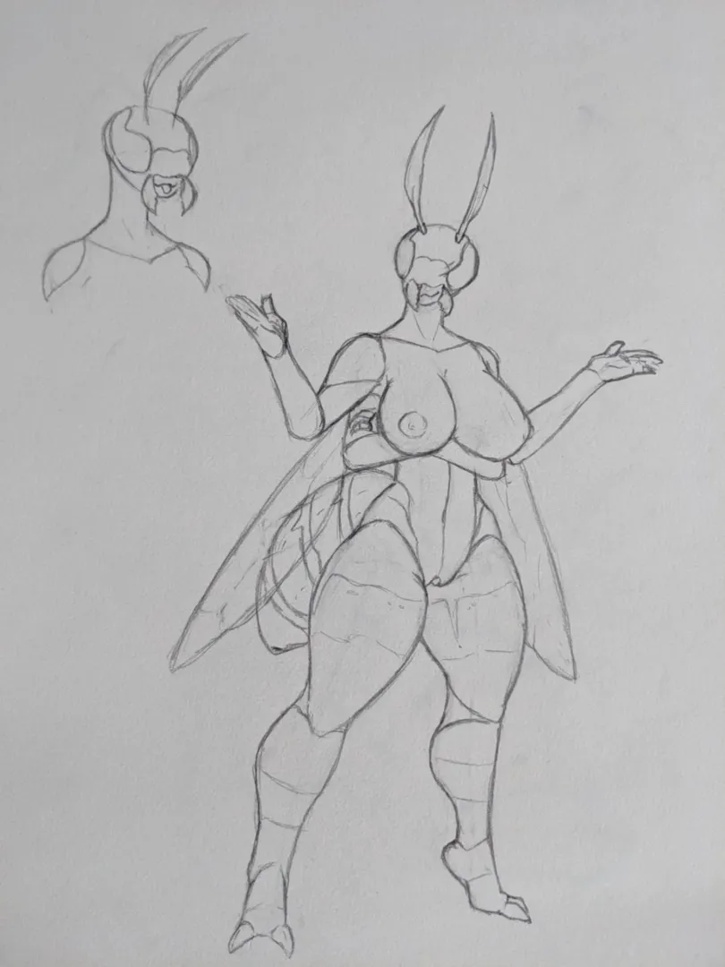 Seraphia the Wasp (Art by partner) posted by Renkai_Akura