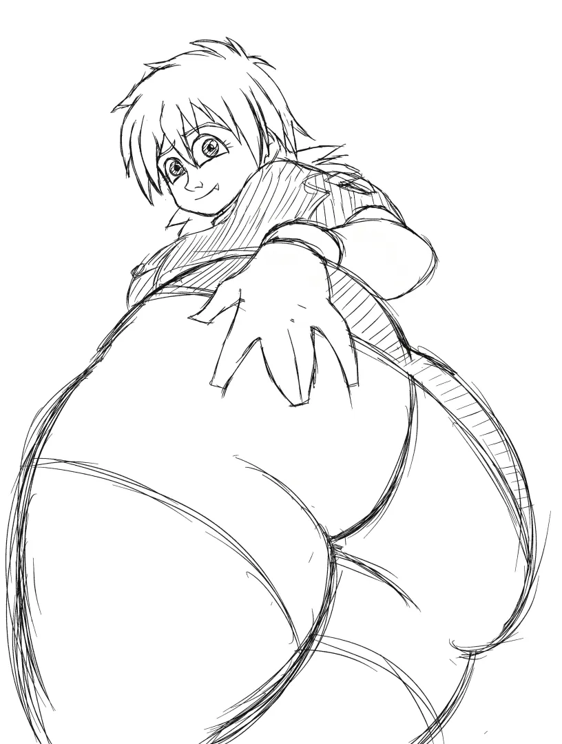Seras Booty drawing posted by futureman26