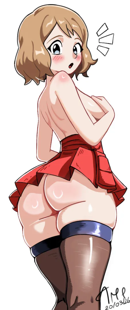 Serena taken by surprise posted by Ame_Draws