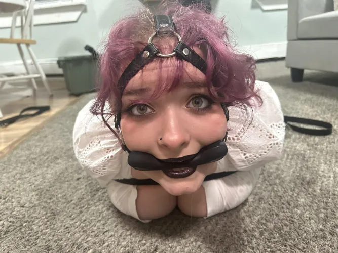 Sexy goth girl hogtied by SexySluttyGirls