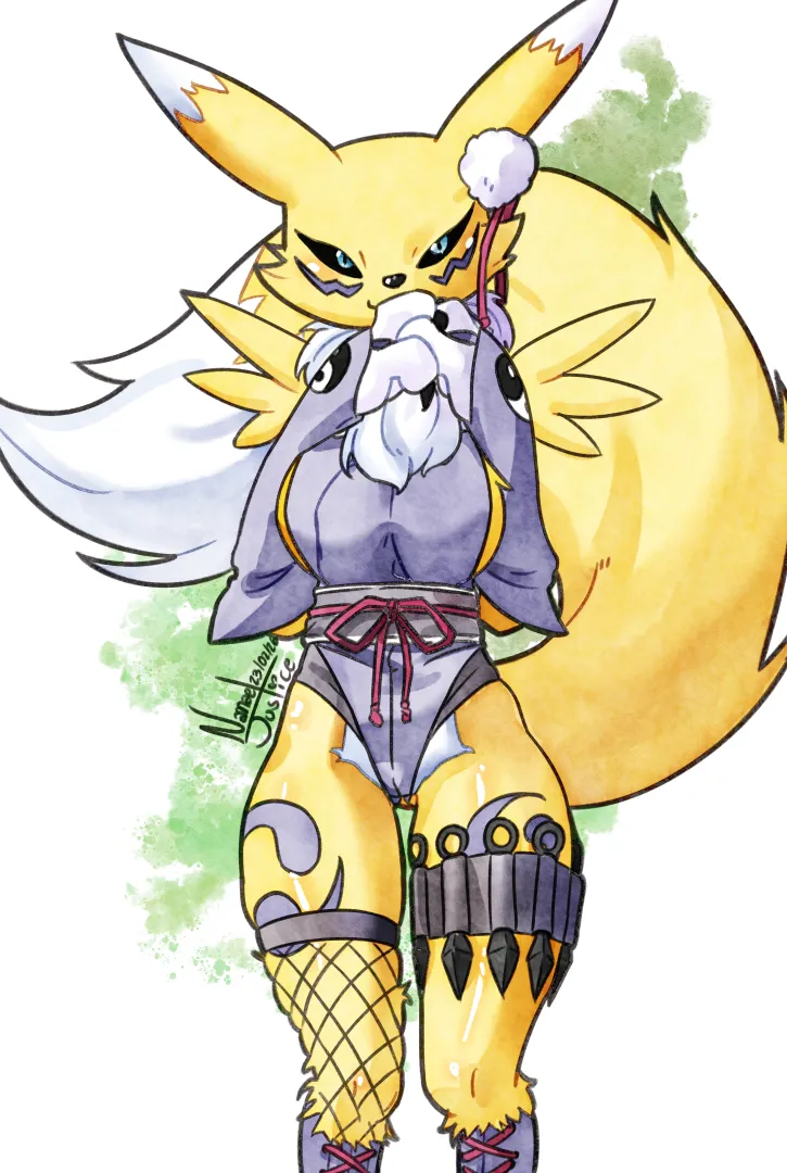 Sexy Ninja Renamon I made! (NanaelJustice) posted by MeteorJustice