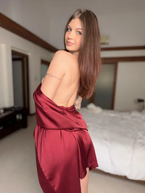 Sexy satin robe by glowdisorder