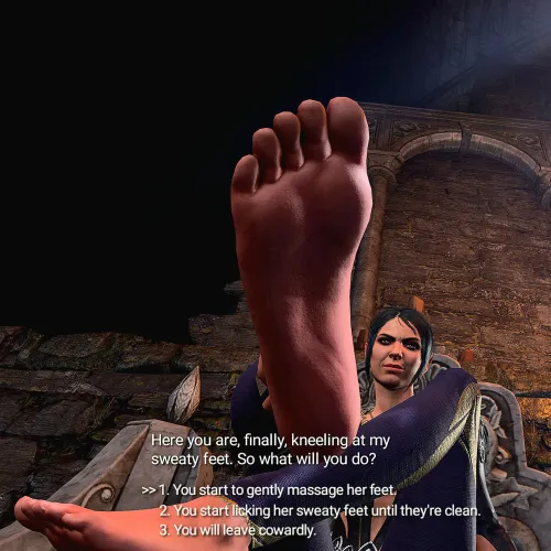 Shadowheart has the best feet, lick them! (Baldur’s gate 3) by Just_Berry_4900