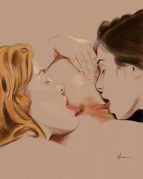 Sharing, digital sketch by arca_num_