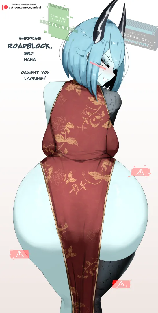 She Blocks Your Path [OC] posted by -Cyanical