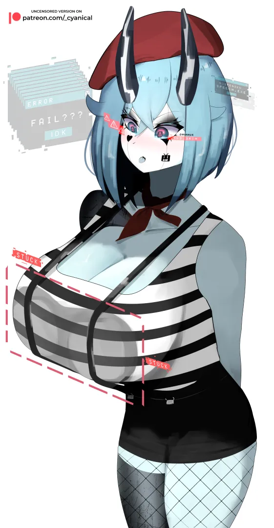 She Fails As A Mime [OC] posted by -Cyanical