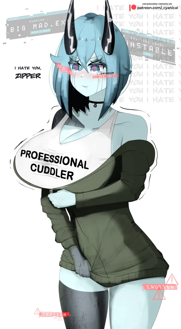 She Fights Her Clothes [OC] posted by -Cyanical