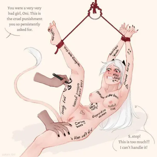 She hates it ....but I love it (Horny-Oni) by _SoftieKiss