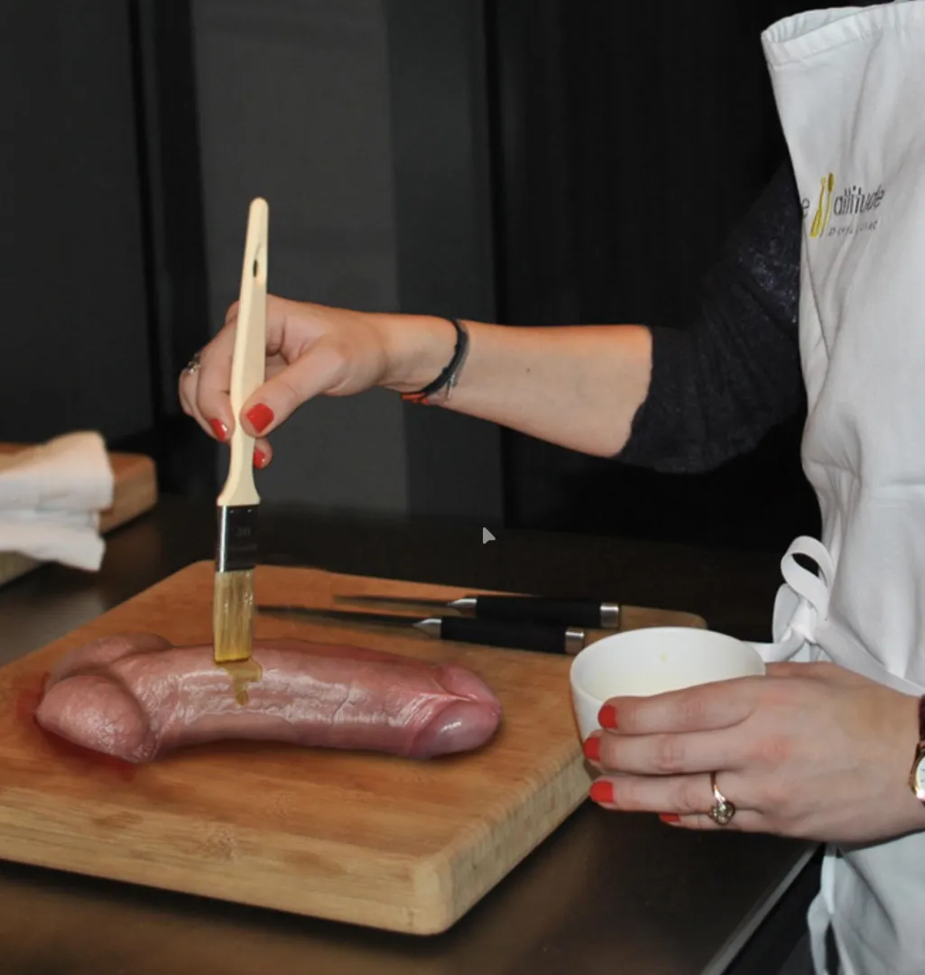 She loves harvesting and cooking cock. Prepping another one for the barbecue… posted by CRColt