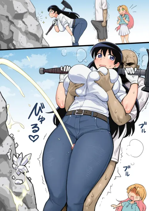 She making me hard to resist her ass jeans so hot by Square-Paper-2846