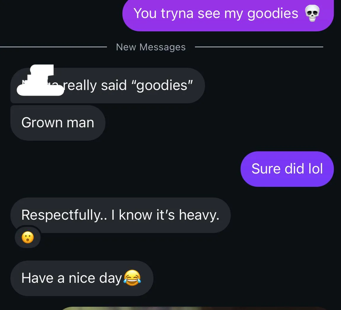 She slid in my DMs on IG to let me know something posted by Blaxxxk01