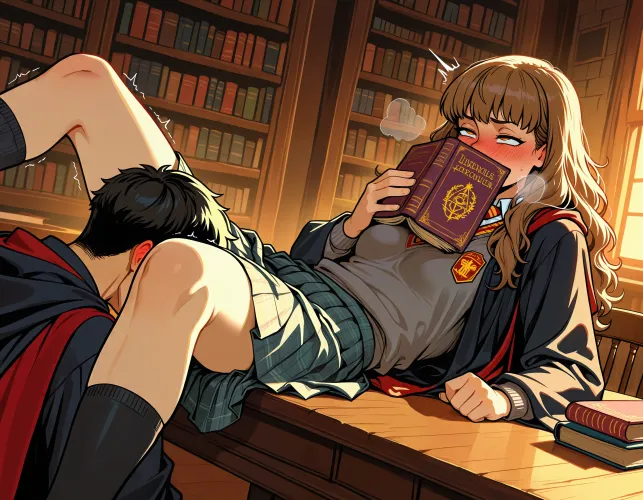 she spends more and more time at the library by GettingHandsyWithMe