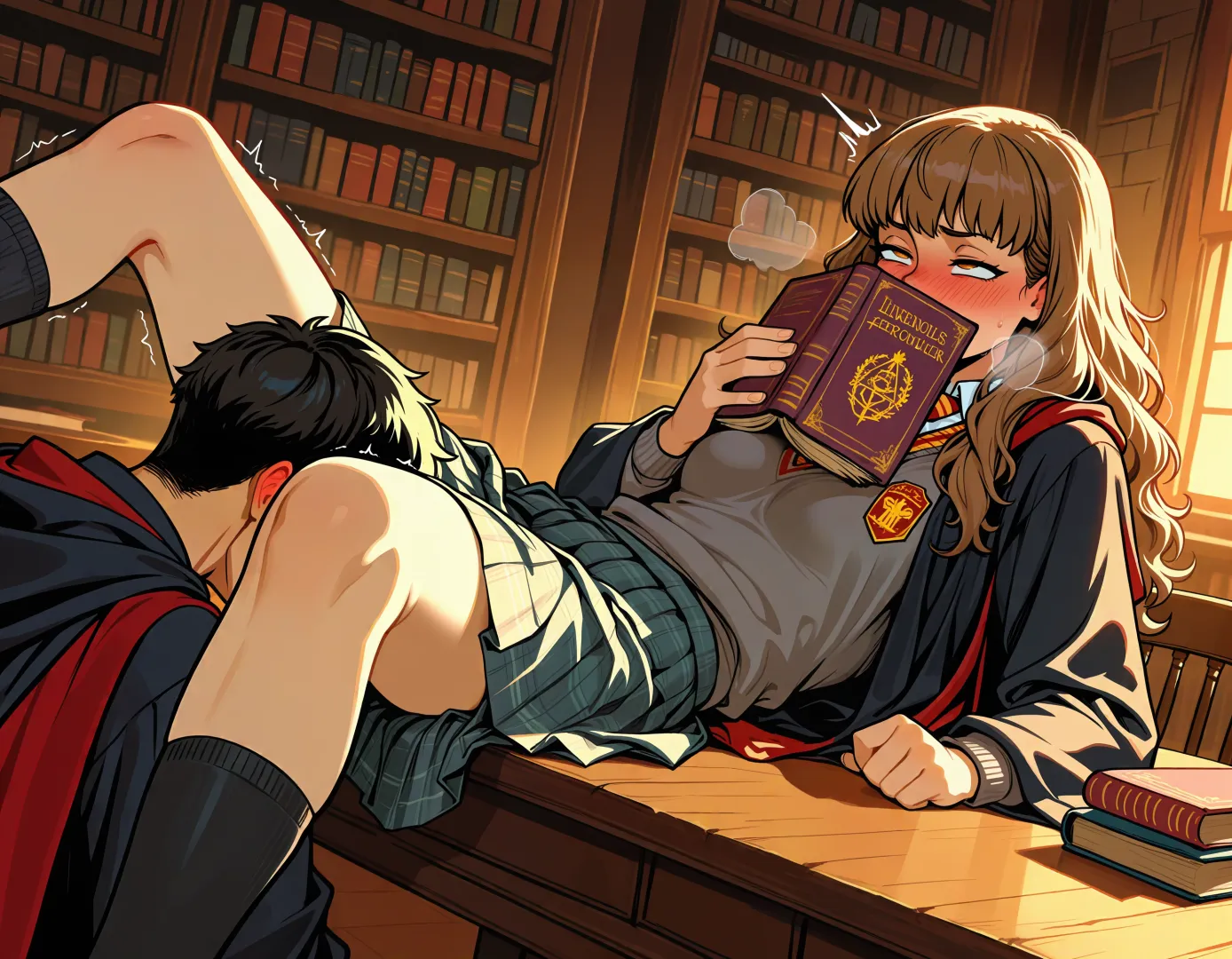 she spends more and more time at the library posted by GettingHandsyWithMe