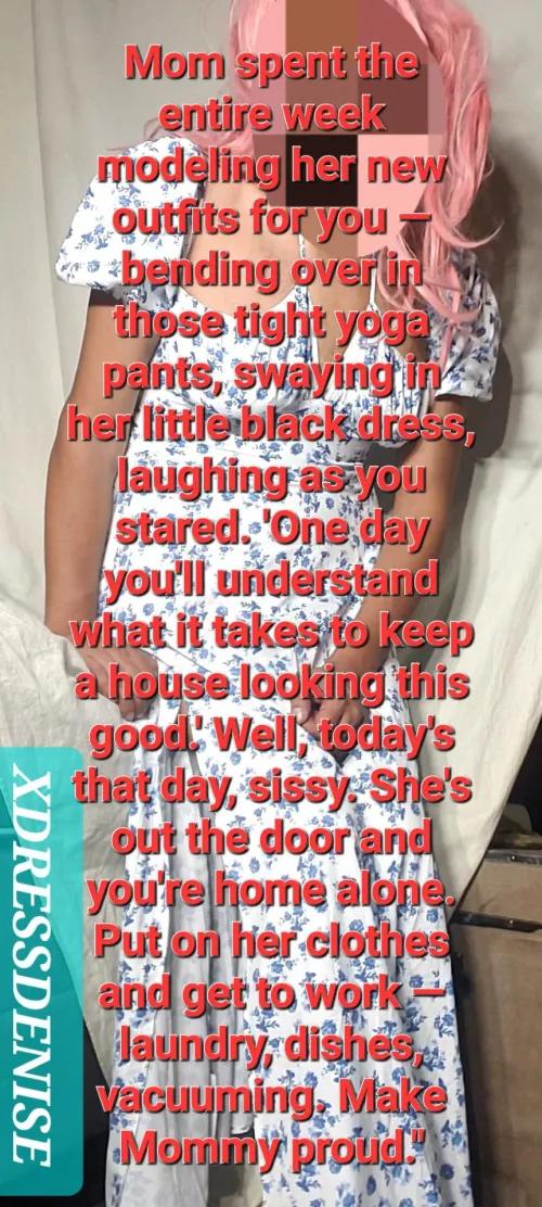 She walks around modeling dresses all week. Why not borrow some and pretend to be her for a few hours by xDGxCDx2