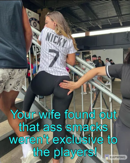 She was enjoying her first baseball game (re-upload) by 1234567s