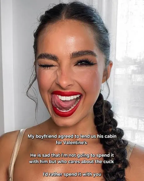 She'd rather spend valentine's with you by Captionsforever