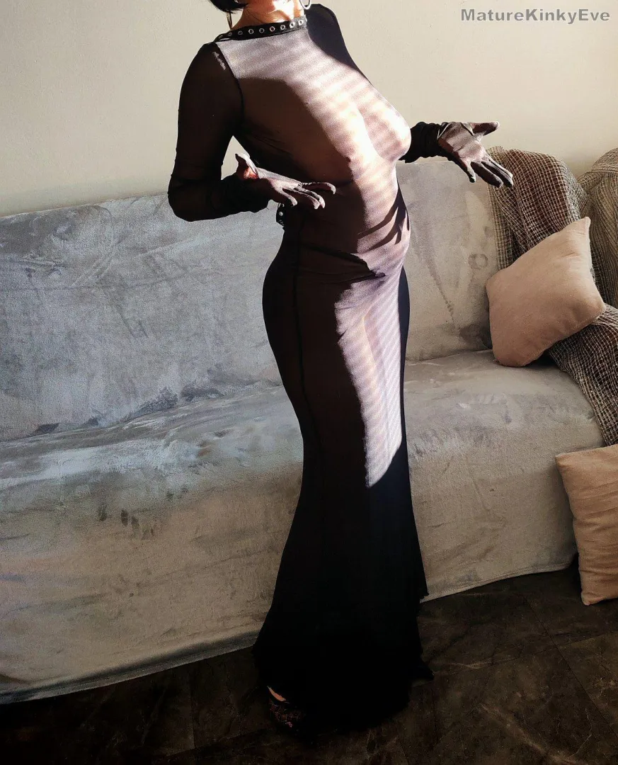 Sheer gloves to match sheer dresses in color posted by MatureKinkyEve