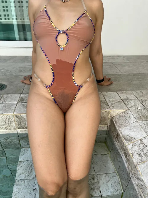 Sheer one piece by lilybakfat