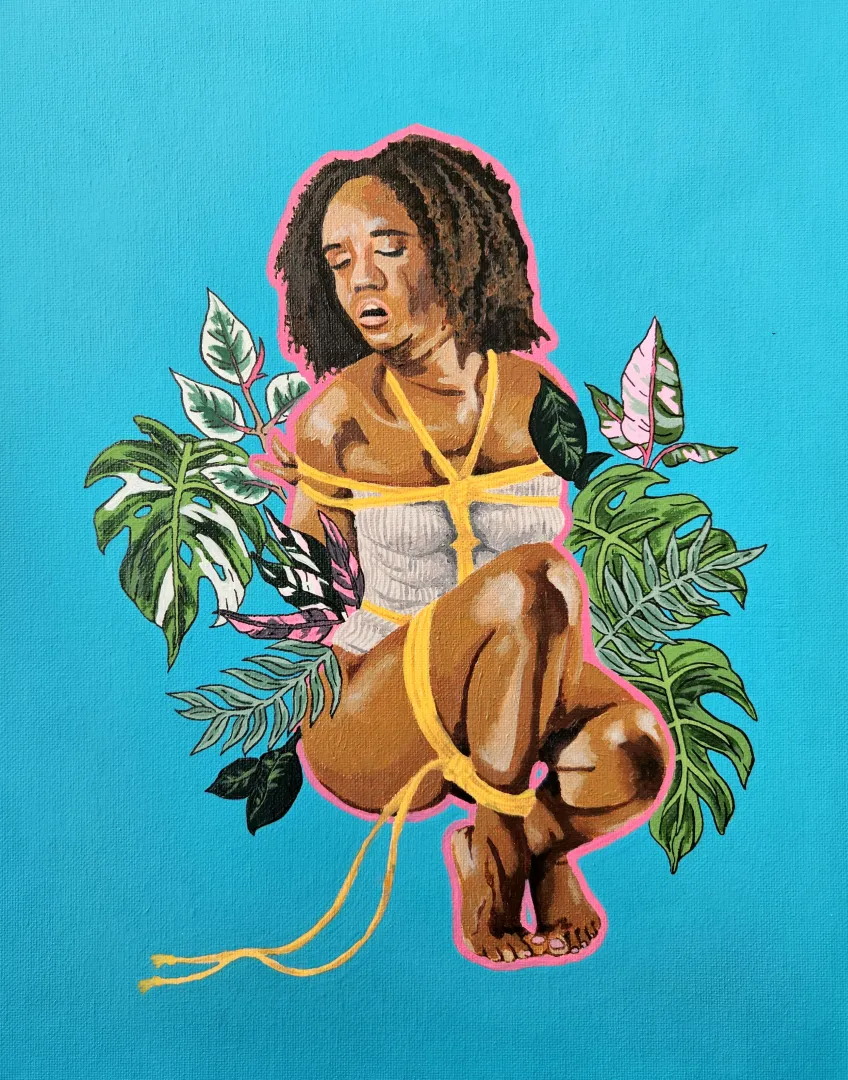 Shibari artwork posted by undergrowthart