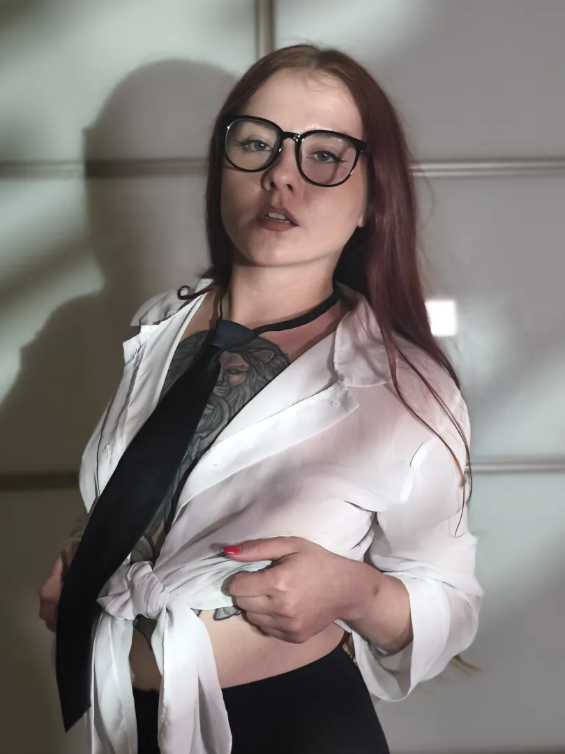 Shirt sheer, nipples poke hard for raw desk creampie glaze posted by InkRuby