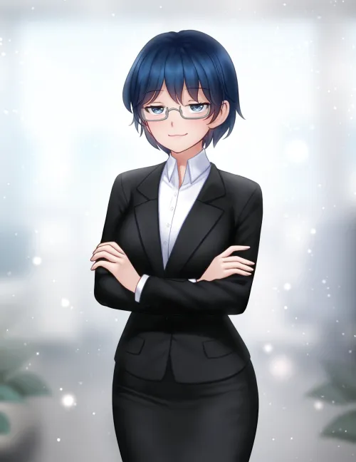 Shizune Hakamichi the smug businesswoman (@GigaMessy) [Katawa Shoujo] by StarfishAtLarge