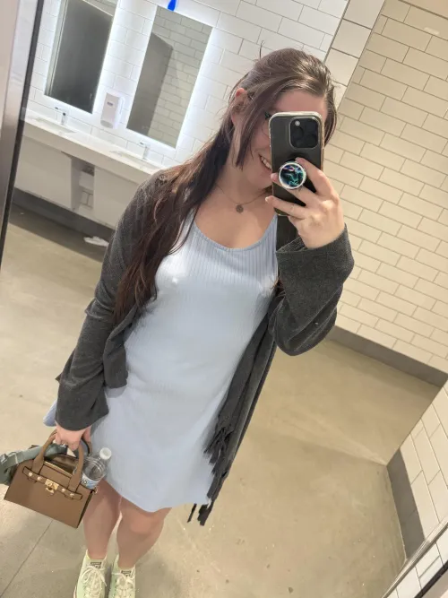 Shopping braless by Scarletttfoxx