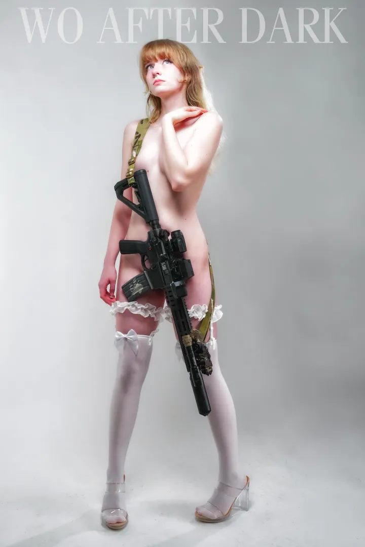 Shot with Foxgirl Allie (u/allie_kittty) and she is great. Elf with carbine posted by woafterdark