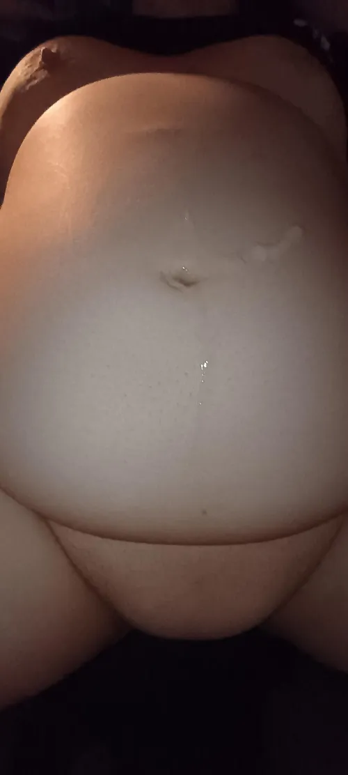 Shot your load on my belly by SkinnyStranger1666