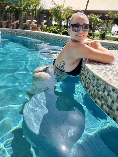 Should I stay in the pool… or get out?  by breezeflexin