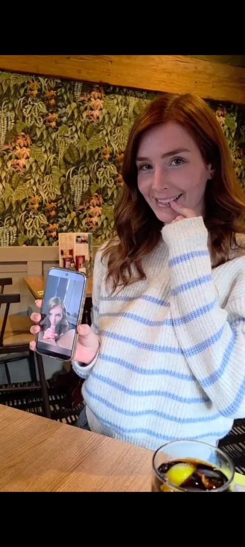 Showing him what I'll be doing when we get home posted by katiecooper4xo