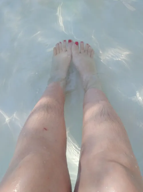 Showing off my hairy legs in the pool by LanaSweetb