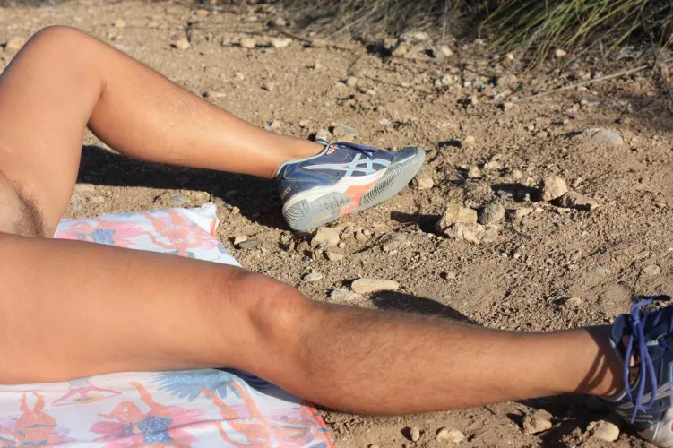 Showing off my leg hair (and a little more) outdoors by thedivaafterdark