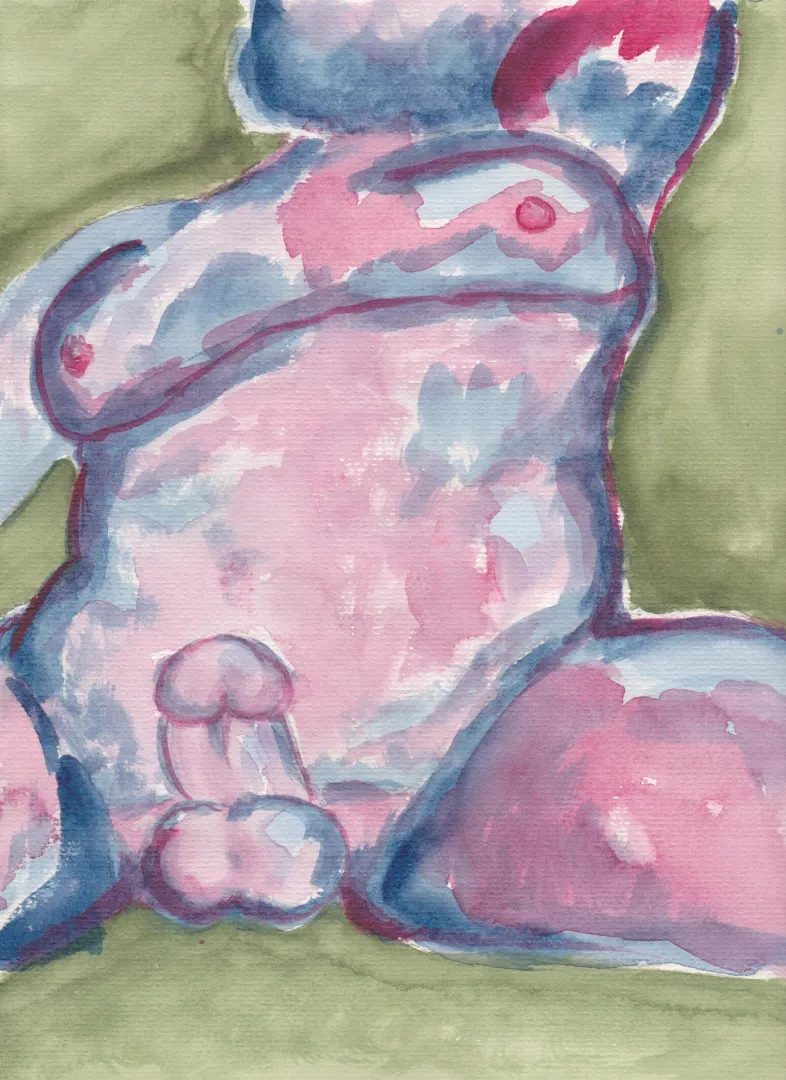 Show-off, watercolor posted by TeddyZaddy