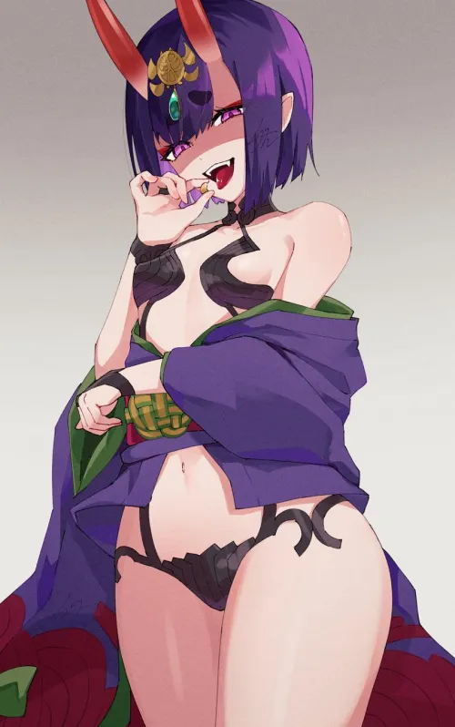 Shuten Douji During Setsubun (Izanaware Game) by xdragon2k