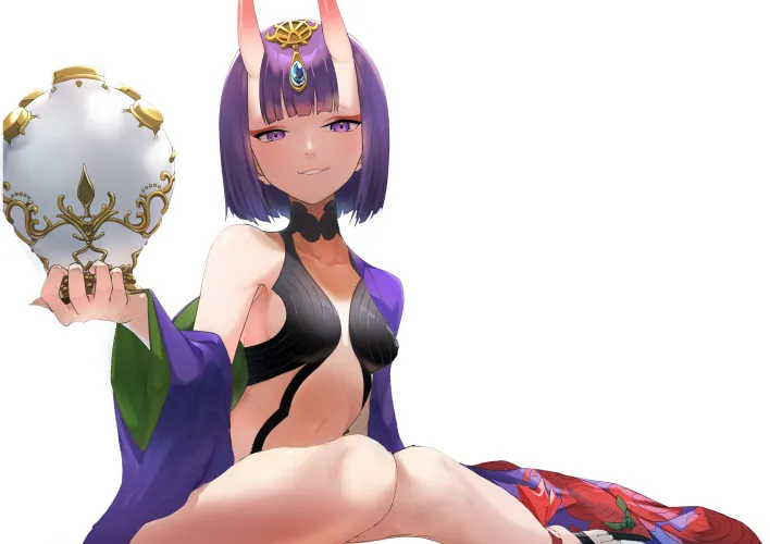 Shuten Douji Holding a Jar (Terasako) by xdragon2k