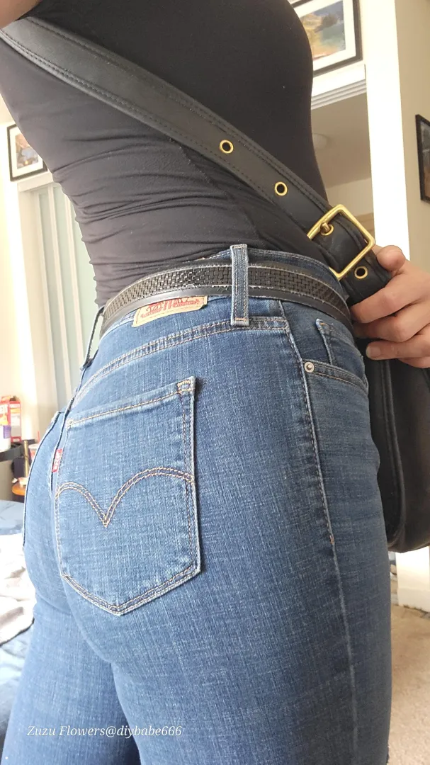 Side view of my blue levis  posted by diybabe666
