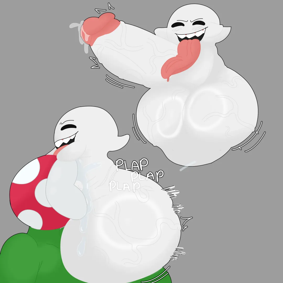 Silly ghosts (art by Sl33py_Demon) posted by Sl33py_Demon