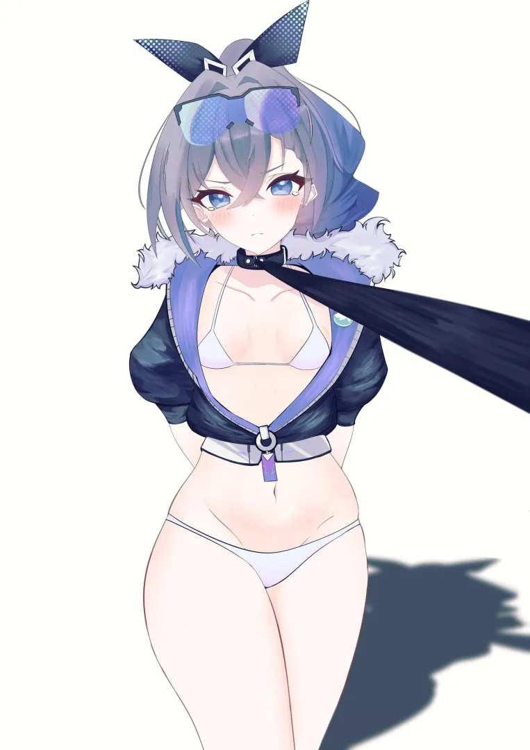 Silver Wolf on a leash (yahhooBK) posted by sultics