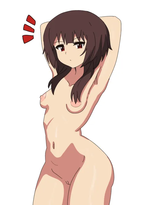 Simple Drawing Naked Megumin (Zelly - Me) by AstronomerItchy5667