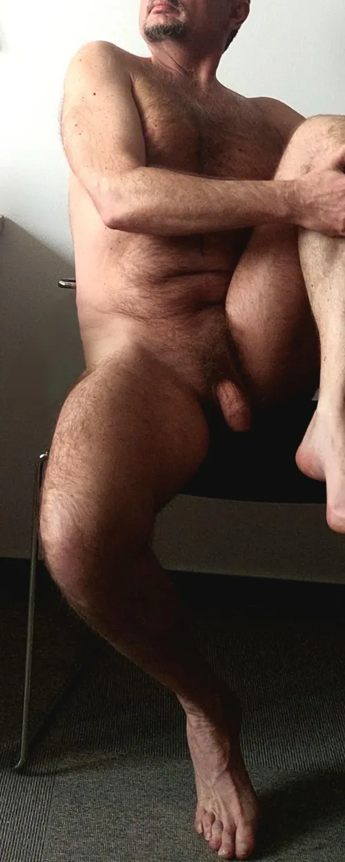 Sitting in a somewhat melancholic pose by Charlie-Ul