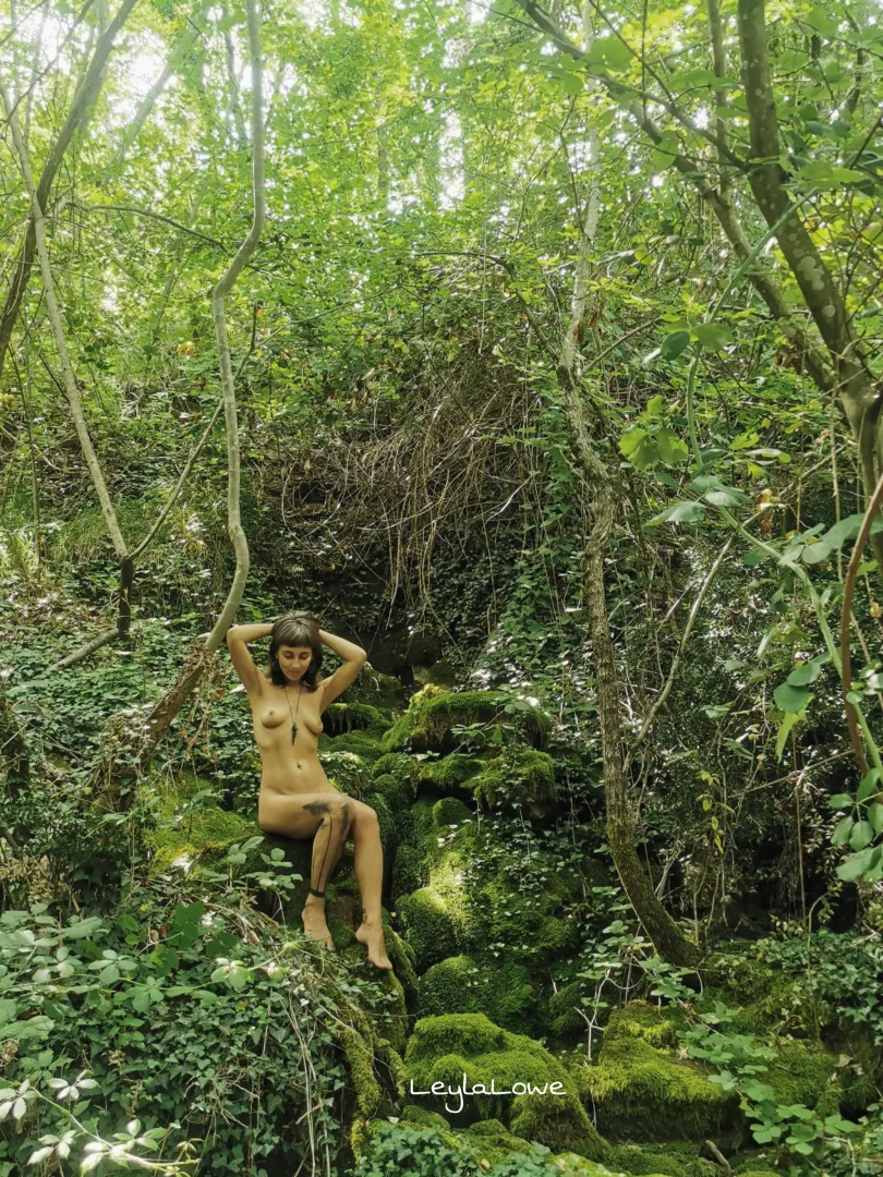 Sitting on soft moss posted by LeylaLowe