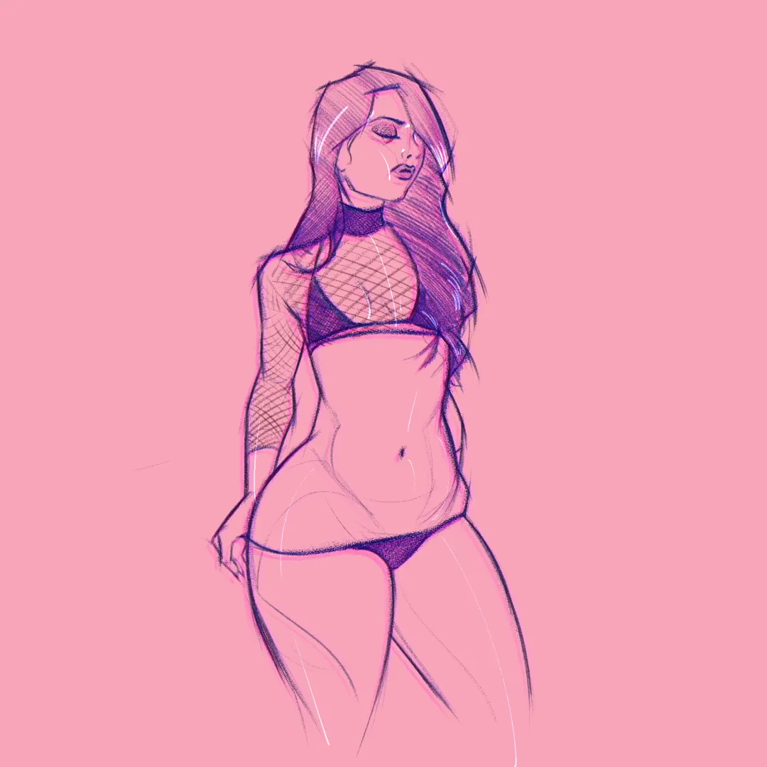 Sketching Gina posted by ero_draw