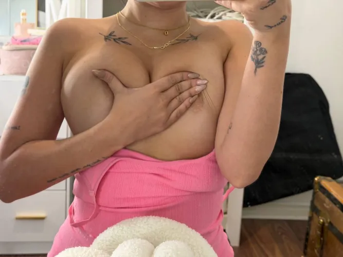 Slap my tits hard, then finish all over them after pounding my pussy by Even-Development2315